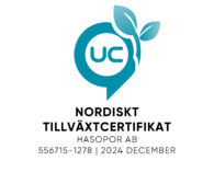 Nordiskt tillväxtcertifikat sigill skold