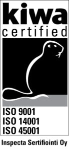 KIWA-certified ISO 9001, 14001, 45001